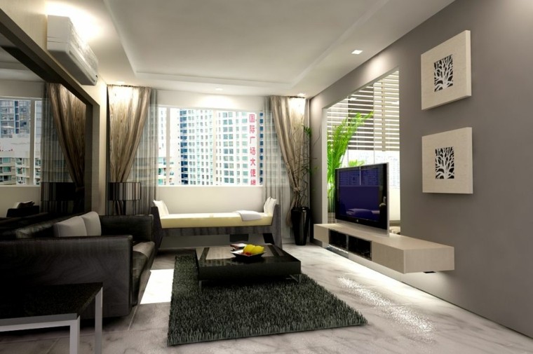 Pinturas para salón ideas de combinaciones modernas