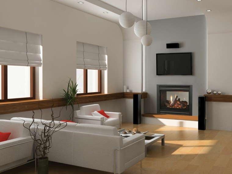 Chimenea diseño a dos caras 50 ideas para entrar en calor.