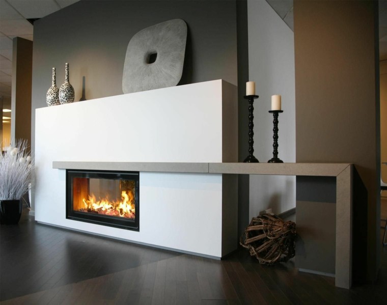 Chimenea diseño a dos caras 50 ideas para entrar en calor.