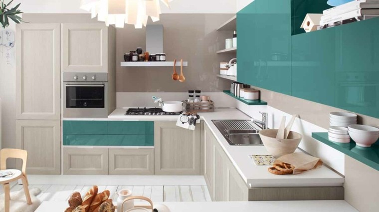Decoración de interiores cocinas modernas con estilo Cocinas rojas y verdes