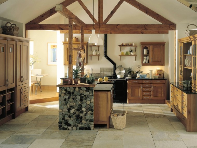 Cocinas estilo campestre 50 ideas motivantes a considerar. Estilos de gabinetes cocina colonial