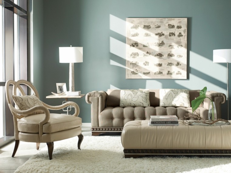 Pinturas para salón ideas de combinaciones modernas