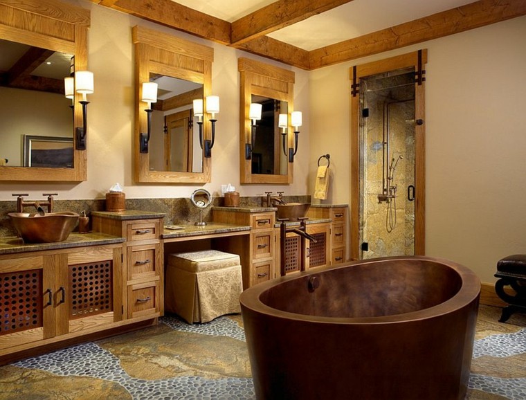 Diseño baños rusticos y creatividad 50 ideas increÃbles.