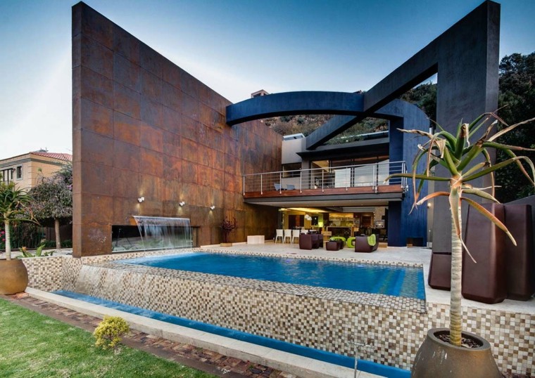 Modelos de diseños paisajistas con piscina 75 ideas Interior Ideas Edificio Patio
