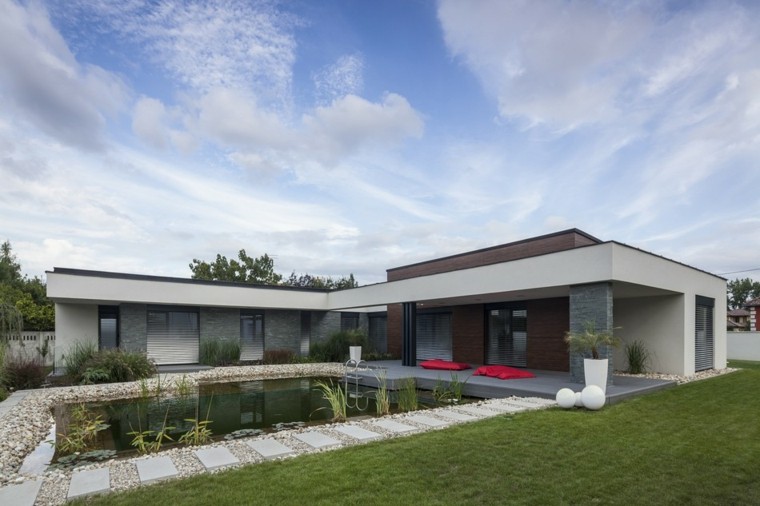 Jardines diseño y la armonÃa sanadora de los estanques. Diseño Sala Escuadra En