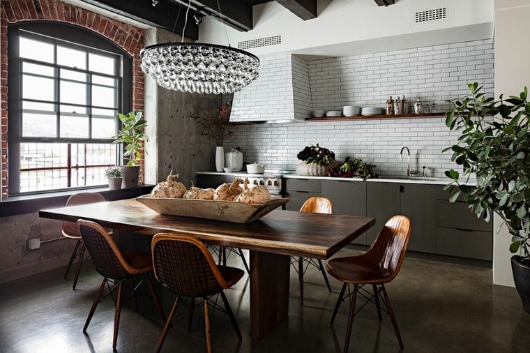 Diseño industrial cocinas modernas y originales Ideas Lámparas Industriales