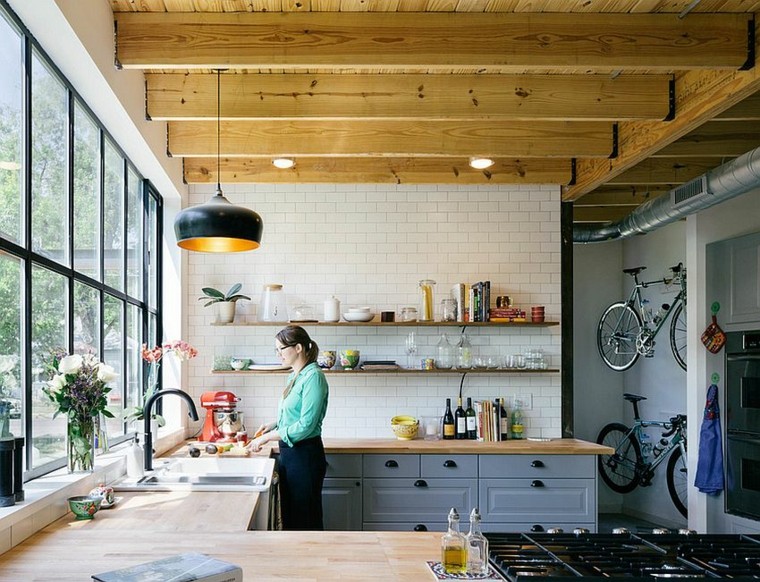 Diseño industrial cocinas modernas y originales Ideas Lámparas Industriales