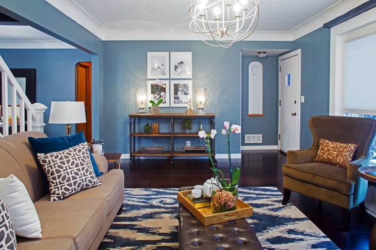 Pinturas para salón ideas de combinaciones modernas