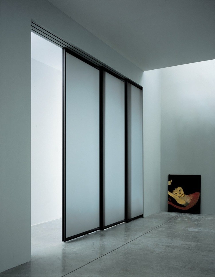Puerta corredera 50 modelos para un espacio funcional. Cocina separada salon cristal
