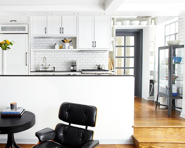 Cocinas pequeñas 50 ideas que impresionan Decoracion de barras desayunadoras