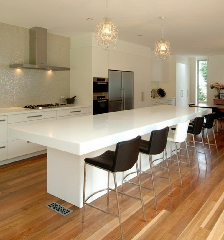 Barras de cocina de diseño moderno 50 ideas Imagenes de barras para cocina con arco