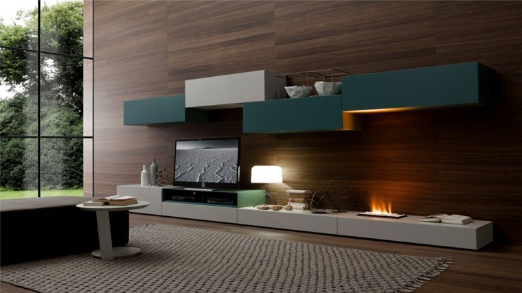 Salones con chimenea cincuenta diseños acogedores