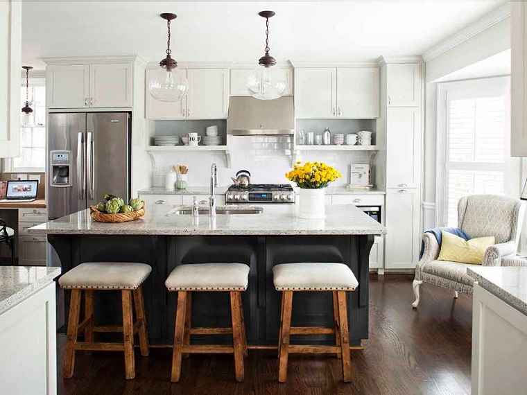 Cocinas modernas con isla: 100 ideas impresionantes Cocinas y comedores de lujo