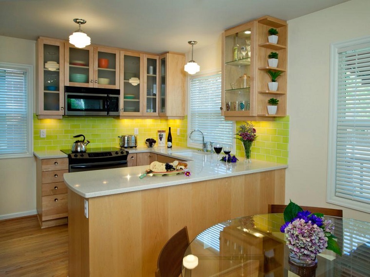 Cocinas pequeñas 50 ideas que impresionan Muebles para cocinas para espacios pequeños