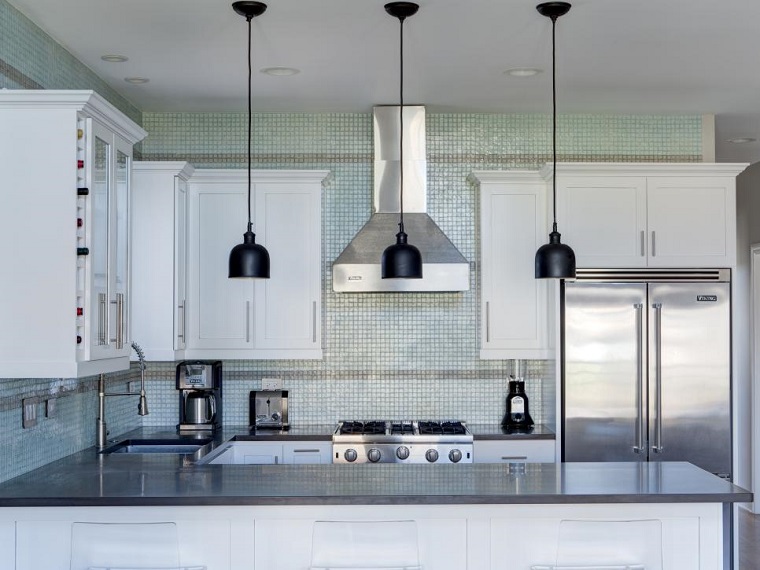 Cocinas pequeñas 50 ideas que impresionan Luces para cocina
