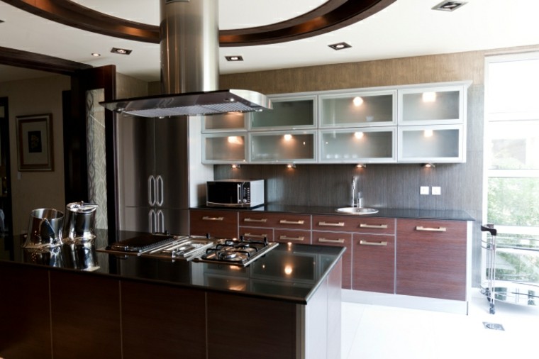 Cocinas modernas con isla: 100 ideas impresionantes Desayunadores modernos