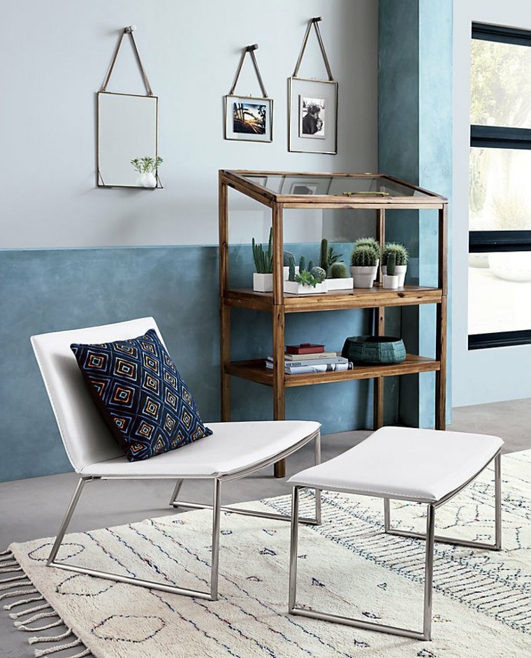 cojín azul precioso al estilo boho moderno cojin azul decoracion estilo boho salon ideas