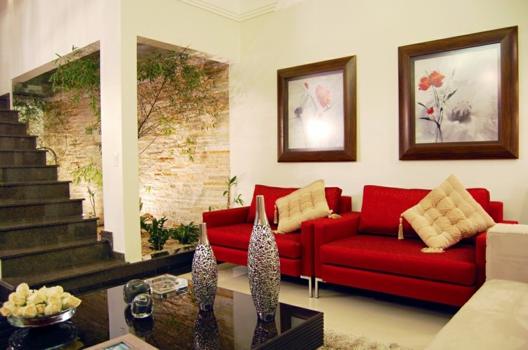 Ideas para decorar una casa cien ejemplos Decoración interior Patio Minimalista