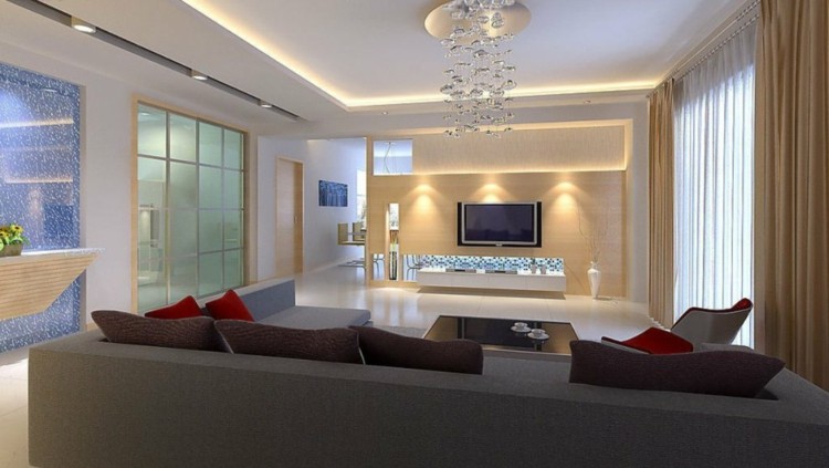 Techos modernos con luces led integradas 50 ideas