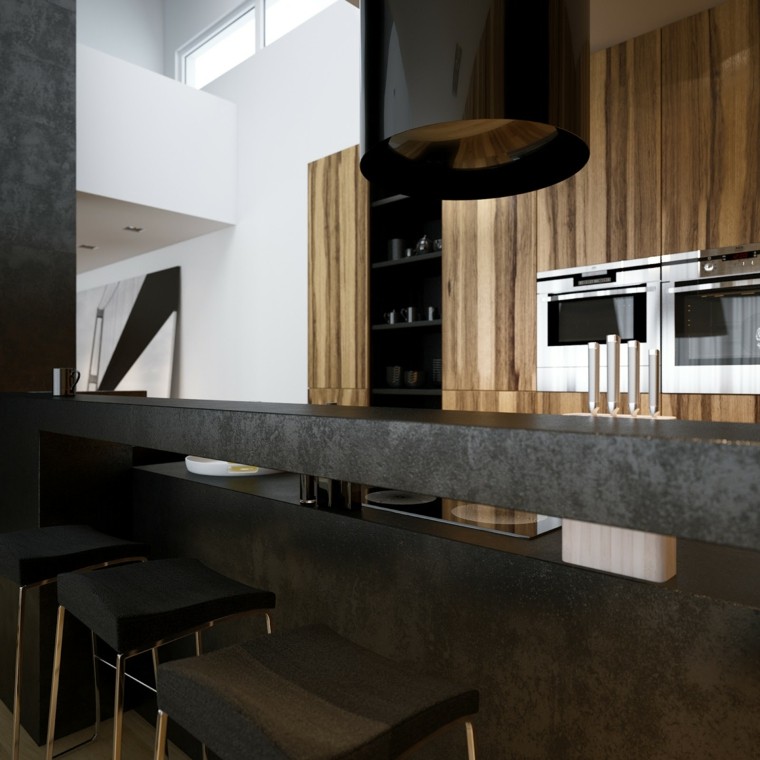 Barras de cocina de diseño moderno 50 ideas