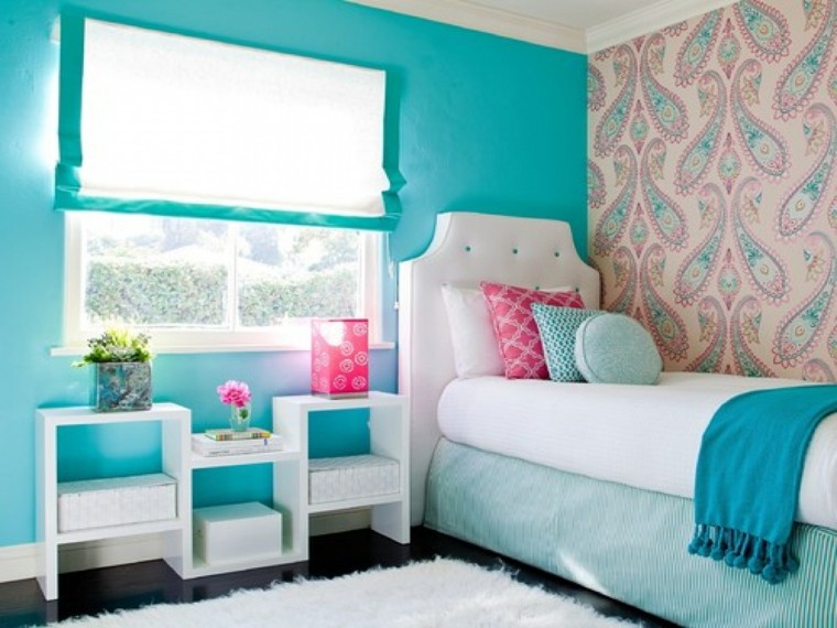Habitacion juvenil chica diseños llenos de color Dormitorios en rosa y lila