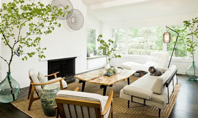 Salones con chimenea cincuenta diseños acogedores