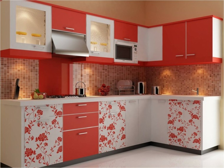 Distribucion en l, ideas de lujo para cocinas prácticas.