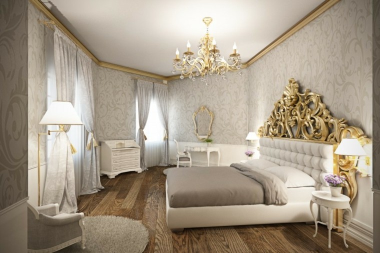 Decoración dormitorios matrimoniales 50 ideas elegantes Muebles de tablaroca para tv