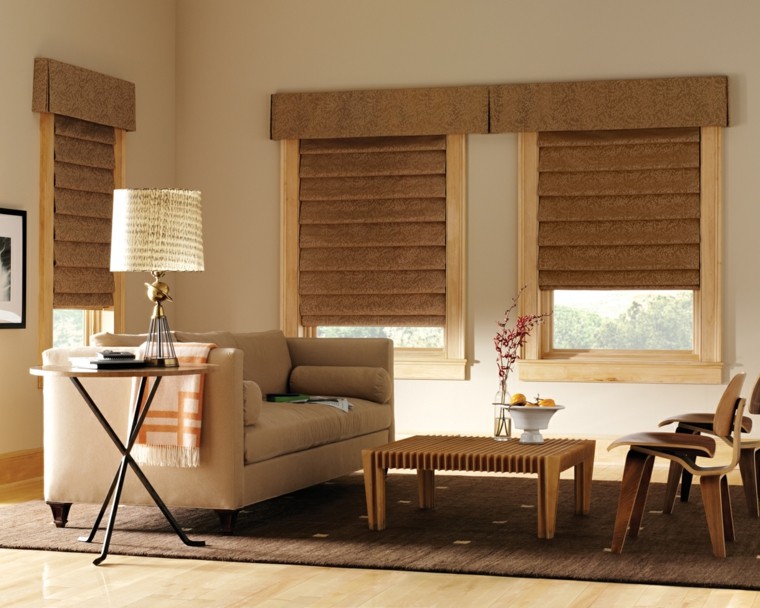 Estores salón ideas para protegerte del sol