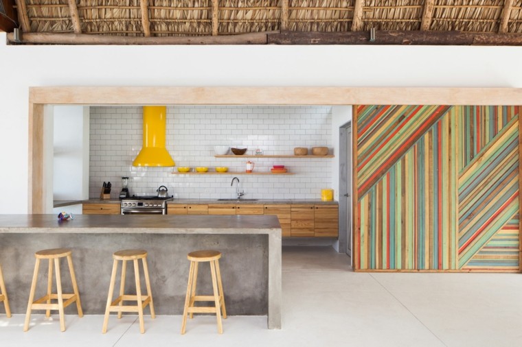 Barras de cocina de diseño moderno 50 ideas Imagenes de barras para cocina con arco