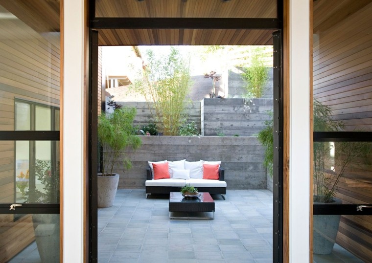 Patio interior cincuenta ideas modernas para decorarlo