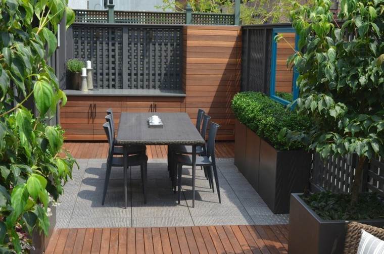 Espacio para jardines pequeños 75 diseños impresionantes. Covered patio decoración
