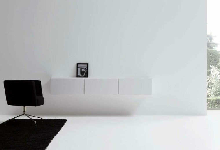 Sala de estar moderna de estilo minimalista 100 ideas