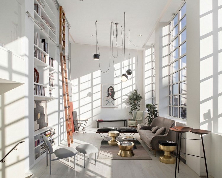 Muebles modernos al estilo industrial 50 ideas que inspiran Ideas Lámparas Industriales