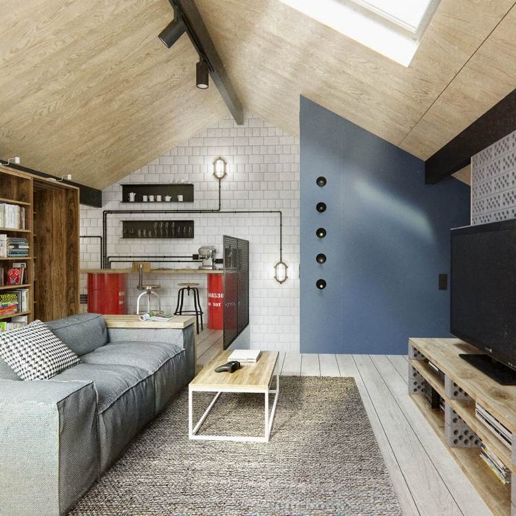 Muebles modernos al estilo industrial 50 ideas que inspiran Creativo banqueta Altas