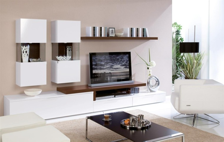 Muebles para tv, 50 propuestas creativas y modernas. Muebles de sala modernos y elegantes para tv
