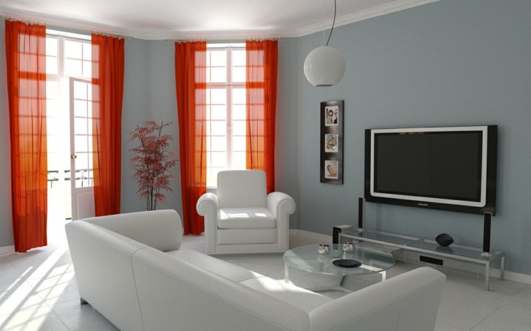 Sala de estar moderna de estilo minimalista 100 ideas