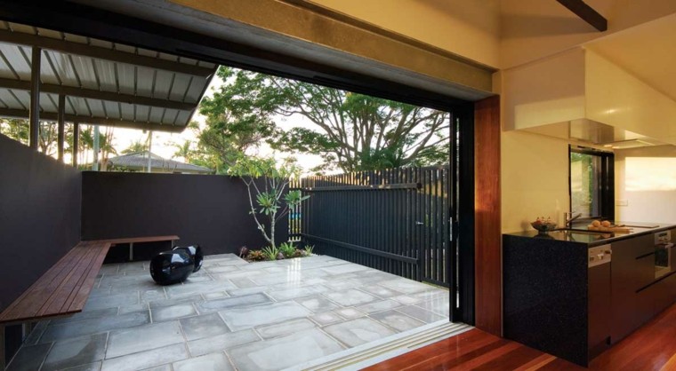 Patio interior cincuenta ideas modernas para decorarlo Patios piso diseño