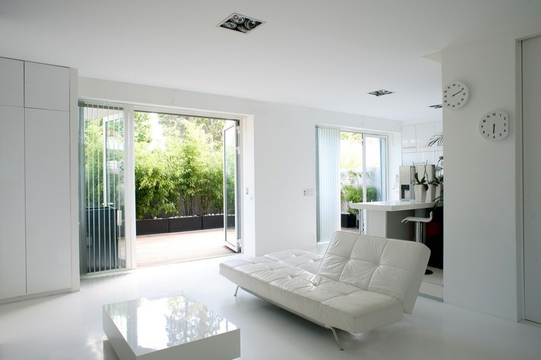 Magia blanca en el salón 50 ideas para triunfar Ventana entre salon y cocina