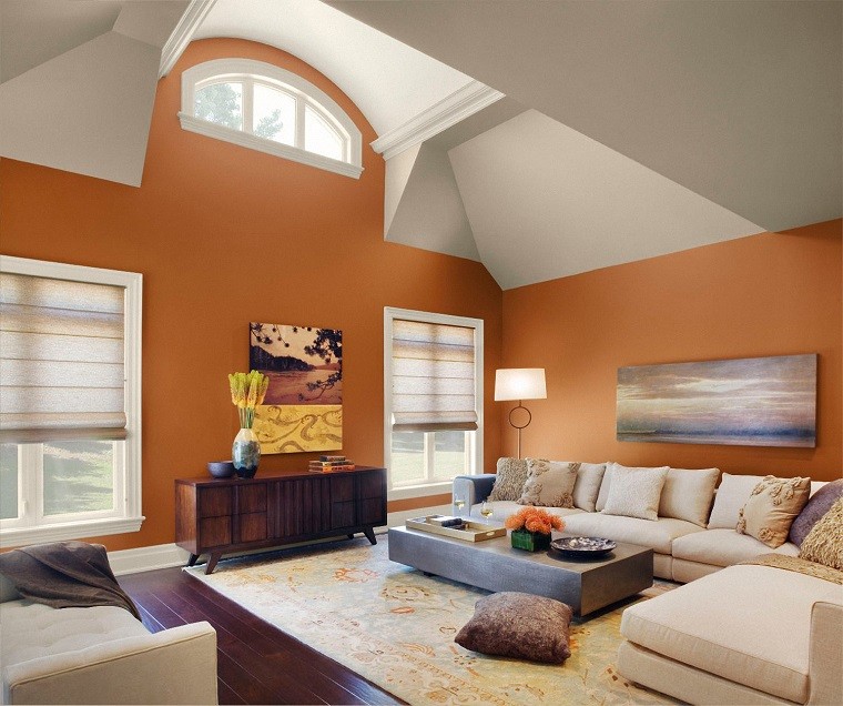 Colores calidos para el salón 50 ideas impresionantes Baño color paja