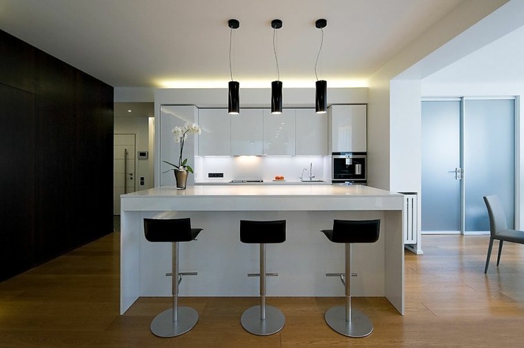 Barras de cocina de diseño moderno 50 ideas Imagenes de barras para cocina con arco