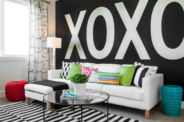 Blanco y negro: 50 ideas para el salón moderno