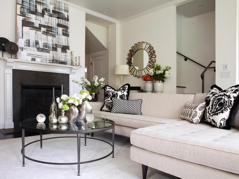Blanco y negro: 50 ideas para el salón moderno