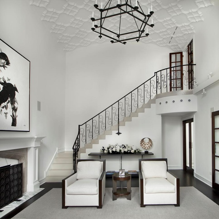 Blanco y negro: 50 ideas para el salón moderno Muebles salon blanco y negro baratos