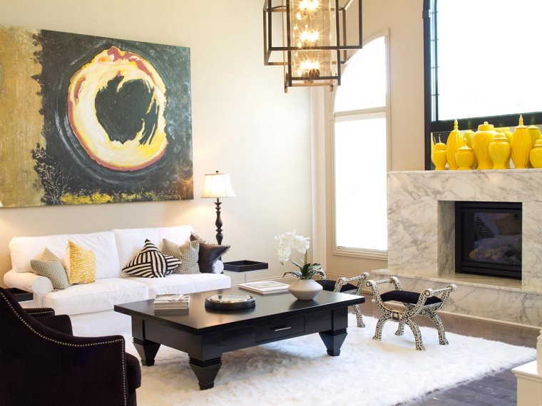 Blanco y negro: 50 ideas para el salón moderno