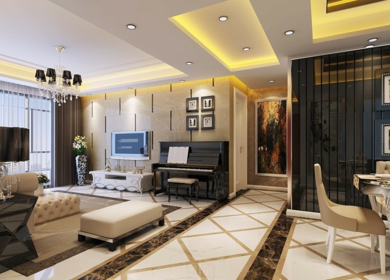 Bombillas led, 50 ideas para un ambiente diferente. Falsos techos pladur leds