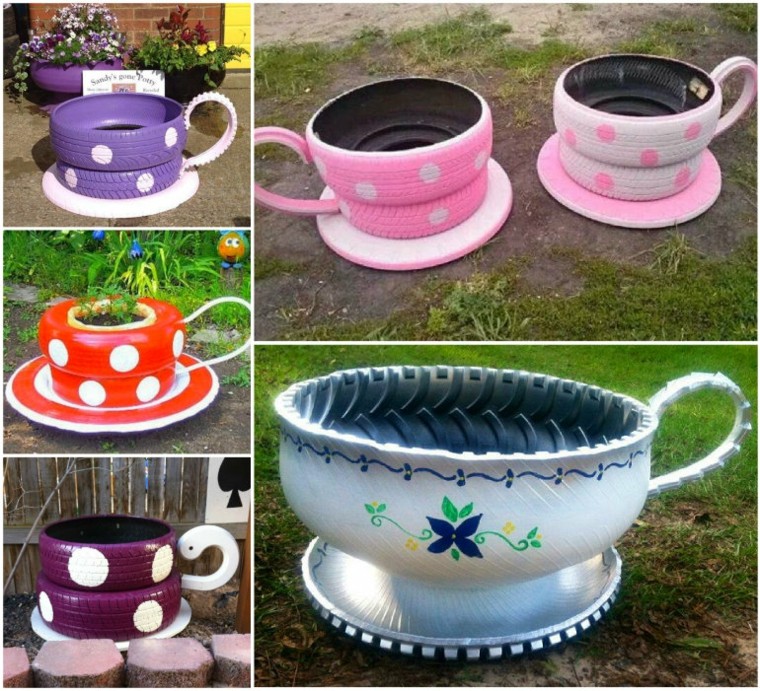 Reciclaje creativo, 50 ideas geniales para un patio diferente.