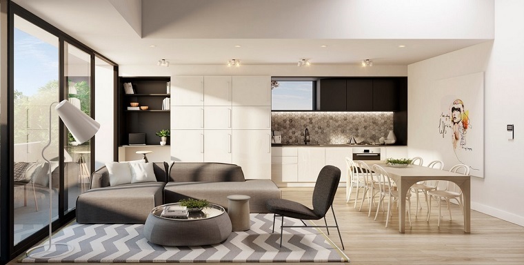 Diseño cocinas abiertas al salón prácticas y funcionales