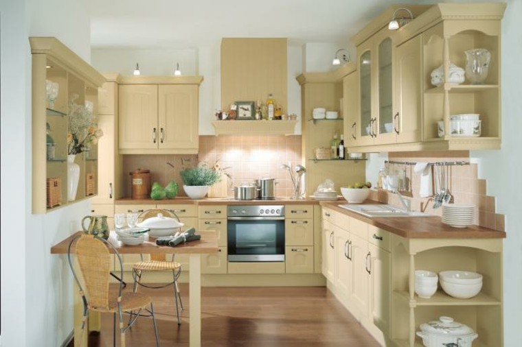 Proyecto cocina: 50 cocinas clásicas y modernas a la vez Mesa mueble cocina