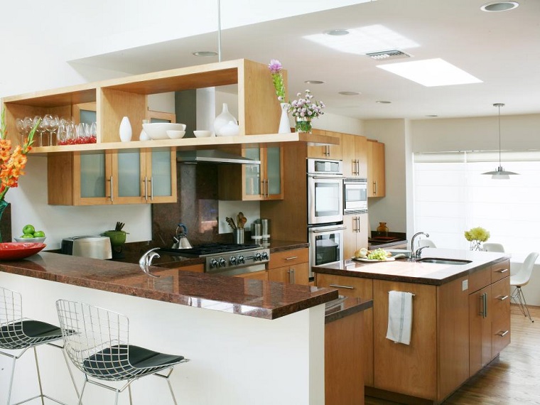Cocina moderna en forma de u: 50 ideas ultra originales